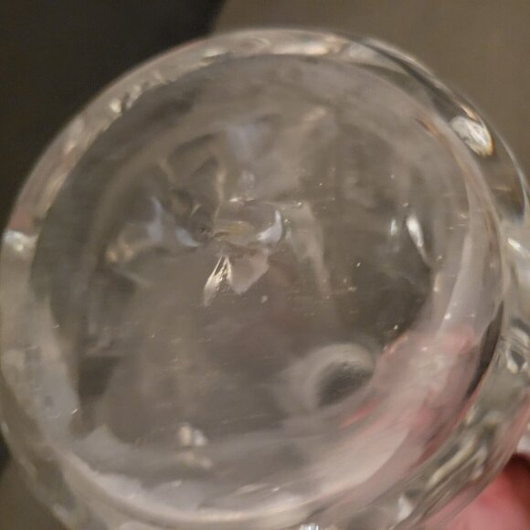 Vintage Clear Glass Cruet with no stopper small vinegar pitcher Hand Blown - Picture 4 of 4